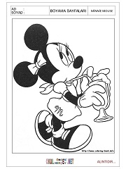 Minnie Mouse boyama sayfaları